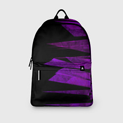 Рюкзак Color purple black stripes, цвет: 3D-принт — фото 2