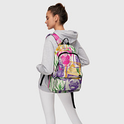 Рюкзак Мопс и праздник, цвет: 3D-принт — фото 2