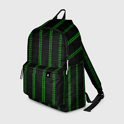 Рюкзак Color black cage green stripes