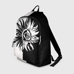 Рюкзак Солнце черно-белое, цвет: 3D-принт