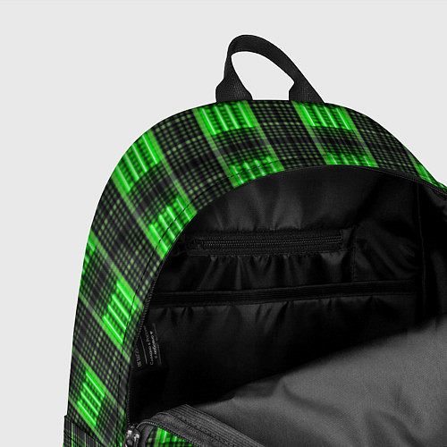 Рюкзак Color green and black / 3D-принт – фото 4