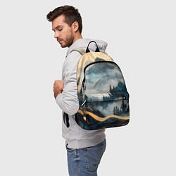 Рюкзак Японские горы и туман, цвет: 3D-принт — фото 2