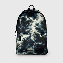 Рюкзак Чёрно-синий разряд абстракция, цвет: 3D-принт — фото 2