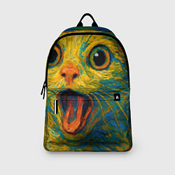 Рюкзак Мемный кот в стиле Ван Гога, цвет: 3D-принт — фото 2