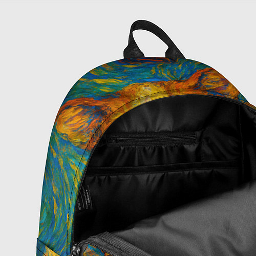 Рюкзак Кот-мем бу в стиле Ван Гога / 3D-принт – фото 4
