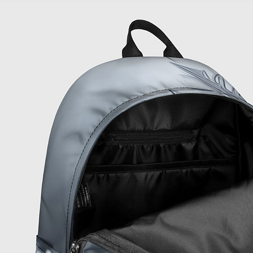 Рюкзак Снежинка на черно белое / 3D-принт – фото 4