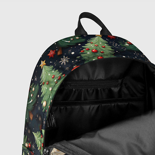 Рюкзак Новый год паттерн Дед мороз / 3D-принт – фото 4