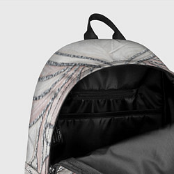 Рюкзак Нежно розовый орнамент из перьев, цвет: 3D-принт — фото 2