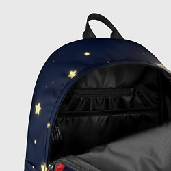Рюкзак Новогодняя такса и звезды, цвет: 3D-принт — фото 2