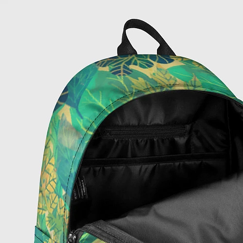 Рюкзак Узор из листьев / 3D-принт – фото 4