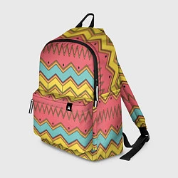 Рюкзак Цветные зигзаги, цвет: 3D-принт