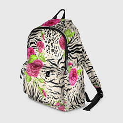 Рюкзак Цветочная шкура зебры, цвет: 3D-принт
