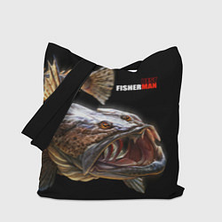 Сумка-шоппер Лучший рыбак - глубинный хищник