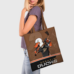 Сумка-шопер Anaheim Ducks, цвет: 3D-принт — фото 2