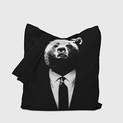 Сумка-шоппер Медведь бизнесмен