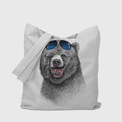 Сумка-шопер Счастливый медведь, цвет: 3D-принт
