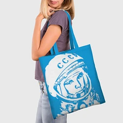 Сумка-шопер Гагарин: CCCP, цвет: 3D-принт — фото 2