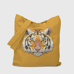 Сумка-шопер Геометрический тигр, цвет: 3D-принт