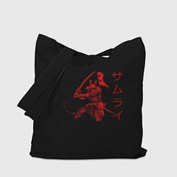 Сумка-шоппер Японские иероглифы - самурай