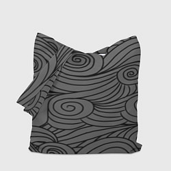 Сумка-шопер Gray pattern, цвет: 3D-принт