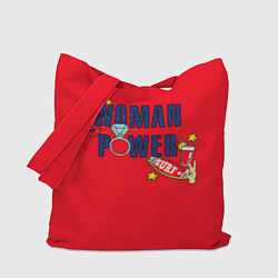 Сумка-шоппер Woman power красный