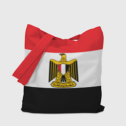 Сумка-шопер Флаг и герб Египта, цвет: 3D-принт