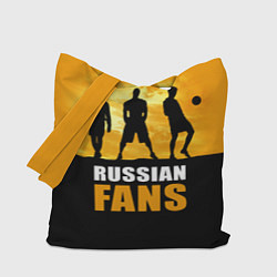Сумка-шопер Русские фанаты, цвет: 3D-принт