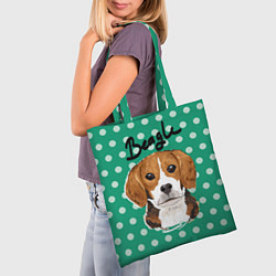 Сумка-шопер Beagle Face, цвет: 3D-принт — фото 2