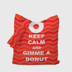 Сумка-шоппер Keep Calm & Gimme a donut