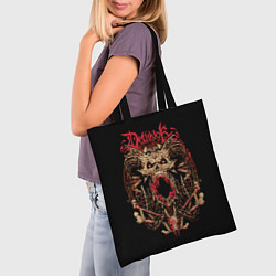 Сумка-шопер Dethklok: Demon witch, цвет: 3D-принт — фото 2