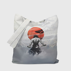 Сумка-шопер Японский самурай, цвет: 3D-принт