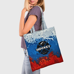 Сумка-шопер Хоккей триколор, цвет: 3D-принт — фото 2