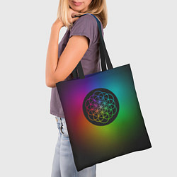 Сумка-шопер Coldplay Colour цвета 3D-принт — фото 2