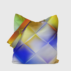 Сумка-шопер Colorful squares, цвет: 3D-принт