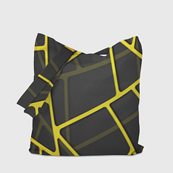 Сумка-шопер Желтая сетка, цвет: 3D-принт