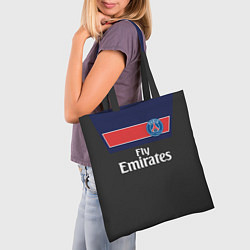 Сумка-шопер FC PSG: Fly Emirates, цвет: 3D-принт — фото 2