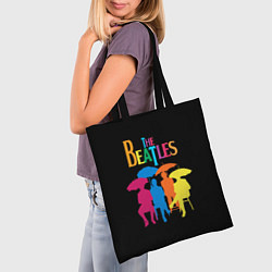 Сумка-шопер The Beatles: Colour Rain, цвет: 3D-принт — фото 2