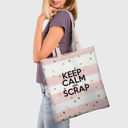 Сумка-шопер Keep Calm & Scrap, цвет: 3D-принт — фото 2