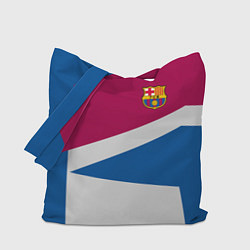 Сумка-шопер FC Barcelona: Sport Geometry, цвет: 3D-принт