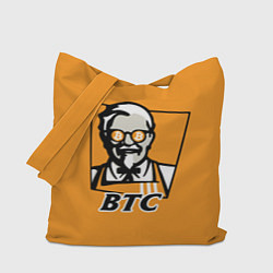 Сумка-шопер BTC vs KFC, цвет: 3D-принт