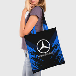 Сумка-шопер Mercedes-Benz: Blue Anger, цвет: 3D-принт — фото 2