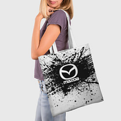 Сумка-шопер Mazda: Black Spray, цвет: 3D-принт — фото 2