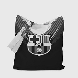 Сумка-шопер FC Barcelona: Black Style, цвет: 3D-принт