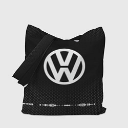 Сумка-шопер Volkswagen: Black Abstract, цвет: 3D-принт