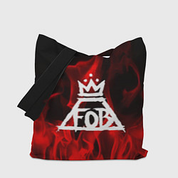 Сумка-шопер Fall Out Boy: Red Flame, цвет: 3D-принт