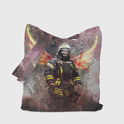 Сумка-шопер Пожарный ангел, цвет: 3D-принт