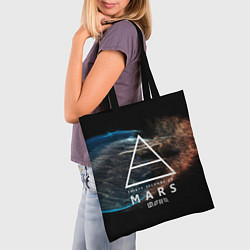 Сумка-шопер 30 Seconds to Mars, цвет: 3D-принт — фото 2
