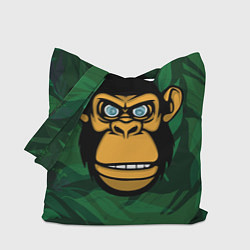 Сумка-шопер Тропическая горилла, цвет: 3D-принт