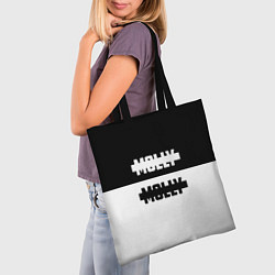 Сумка-шопер Molly: Black & White, цвет: 3D-принт — фото 2