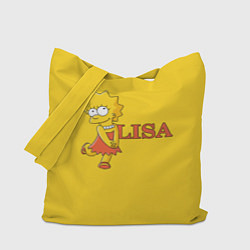 Сумка-шопер Lisa Simpson, цвет: 3D-принт